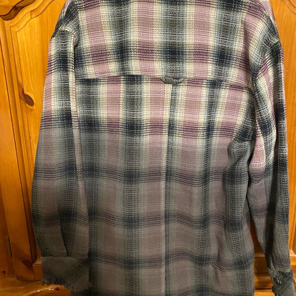 Free people Annelli plaid shacket xs new with tags - Picture 2 of 4